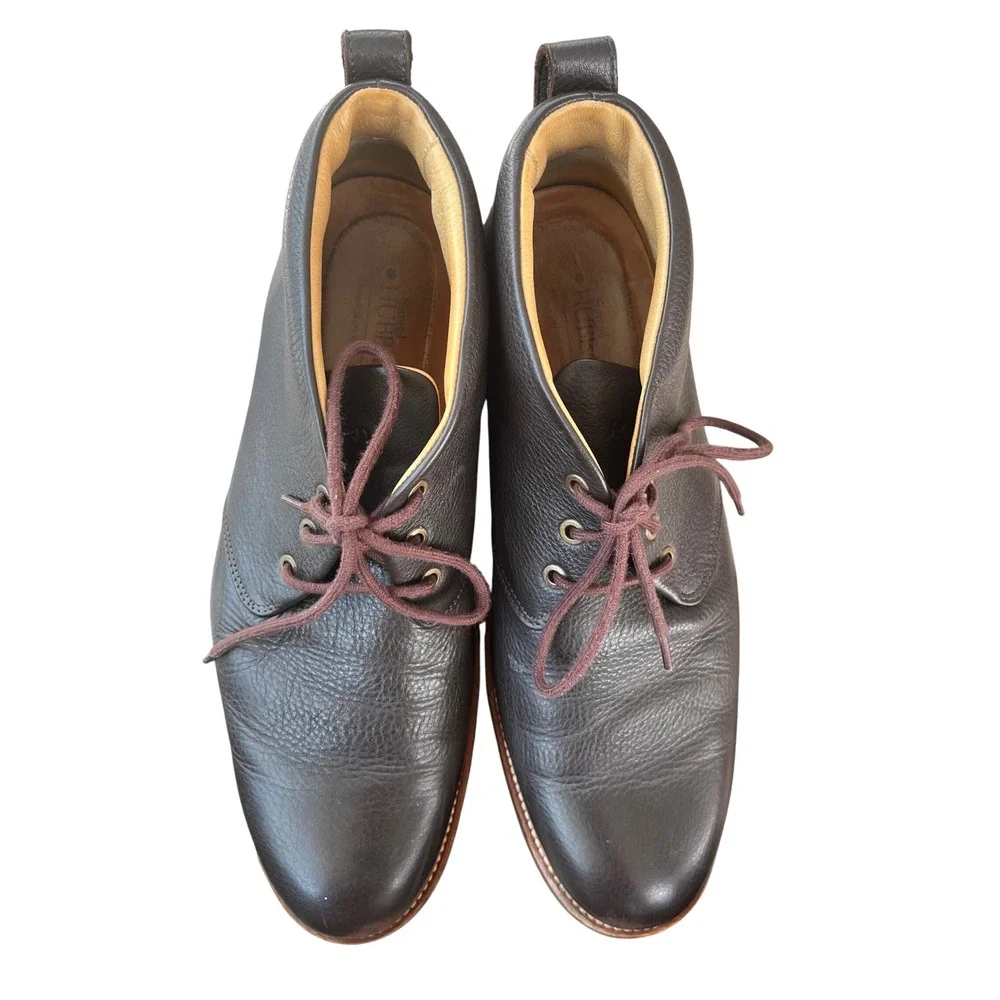 Samuel‎ Hubbard Rafael Hybrid Brown Leather Chukka Ankle Boots, Size 12